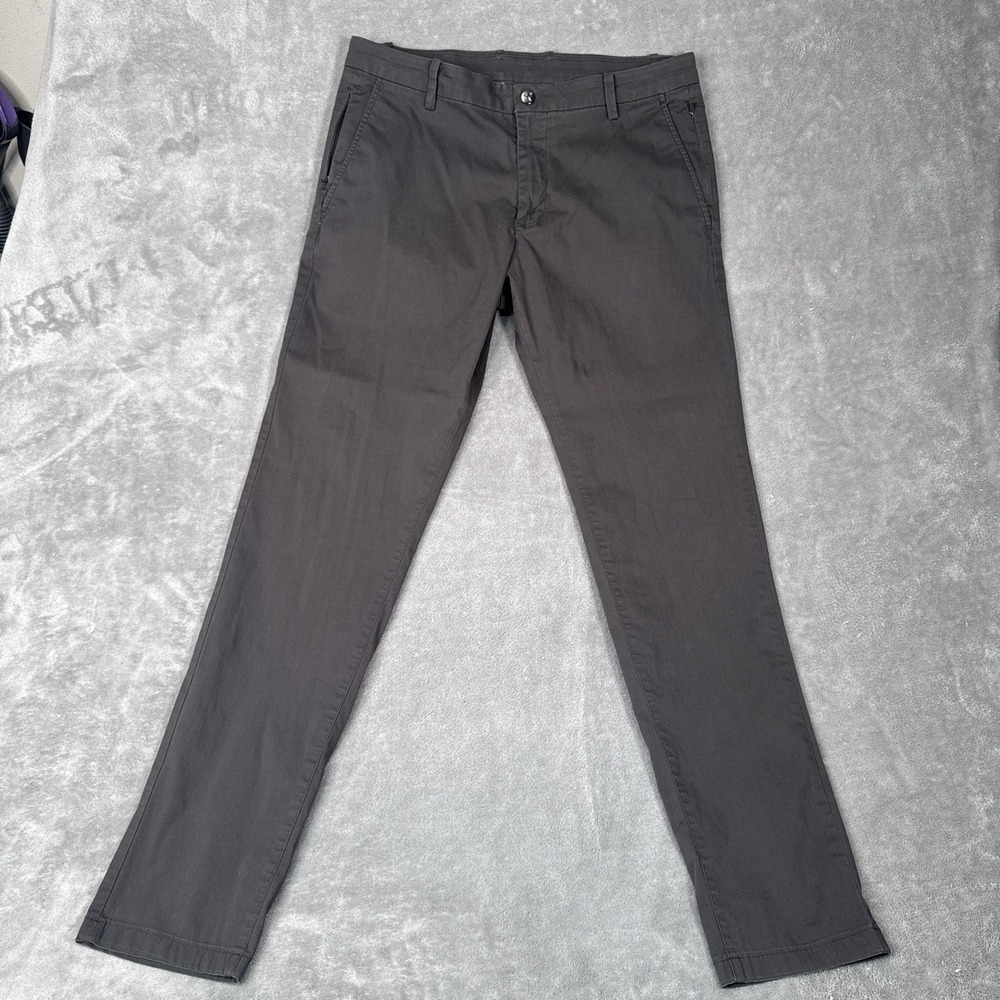 Birddogs Pants Men 34x34 Gray Stretch Performance Tapered Chino Khaki